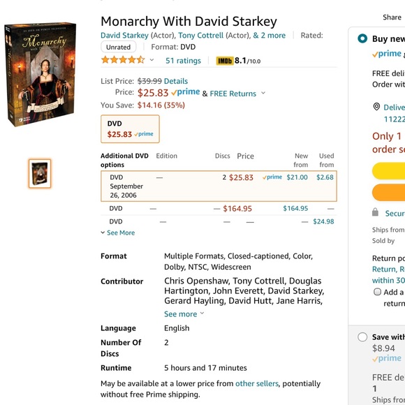 EUC Monarchy DVD Set - Picture 13 of 13